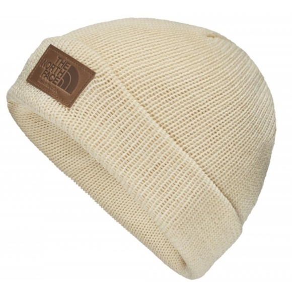 The North Face Accessories - The North Face Cali Wool 100% Wool One size Beanie Hat in Natural White & Brown